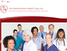 Tablet Screenshot of hishand-homehealth.com